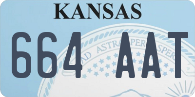 KS license plate 664AAT