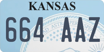KS license plate 664AAZ