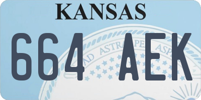KS license plate 664AEK