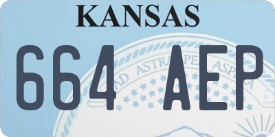 KS license plate 664AEP