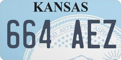 KS license plate 664AEZ