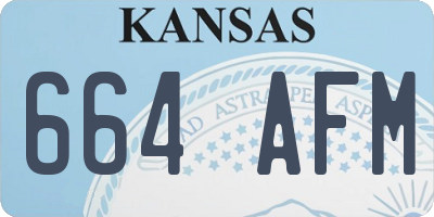 KS license plate 664AFM