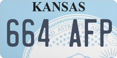 KS license plate 664AFP