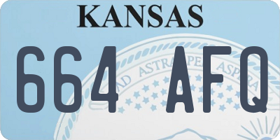KS license plate 664AFQ