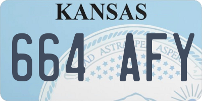 KS license plate 664AFY