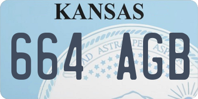 KS license plate 664AGB