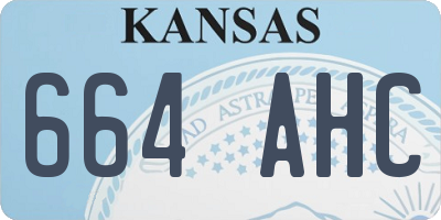KS license plate 664AHC
