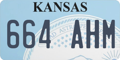 KS license plate 664AHM