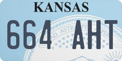 KS license plate 664AHT