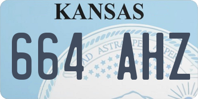 KS license plate 664AHZ