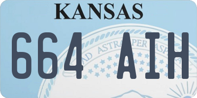 KS license plate 664AIH