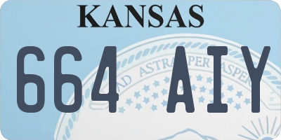 KS license plate 664AIY