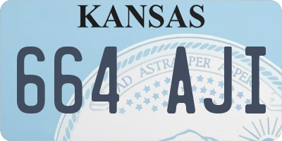 KS license plate 664AJI