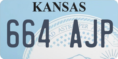 KS license plate 664AJP