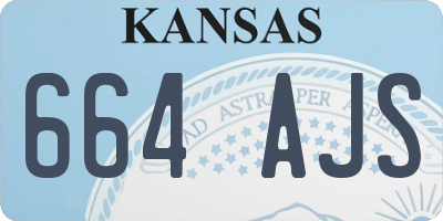KS license plate 664AJS