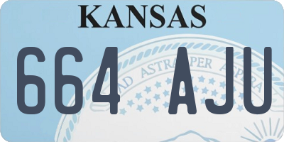 KS license plate 664AJU