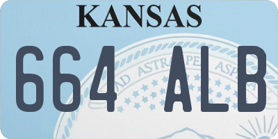 KS license plate 664ALB