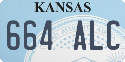KS license plate 664ALC
