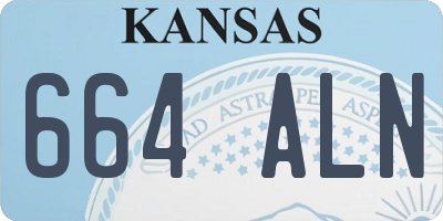 KS license plate 664ALN