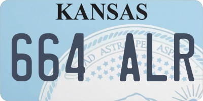 KS license plate 664ALR