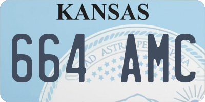 KS license plate 664AMC