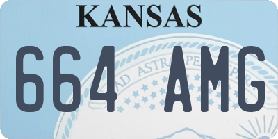 KS license plate 664AMG