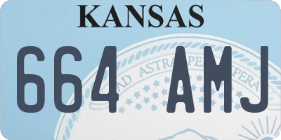 KS license plate 664AMJ