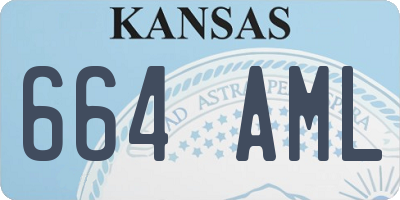 KS license plate 664AML