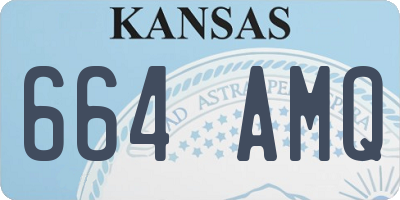 KS license plate 664AMQ