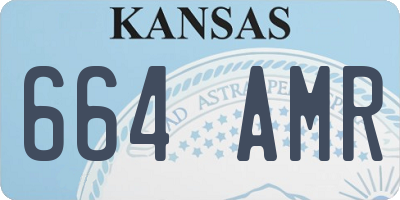 KS license plate 664AMR