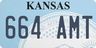 KS license plate 664AMT