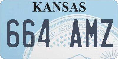 KS license plate 664AMZ
