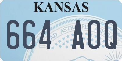 KS license plate 664AOQ