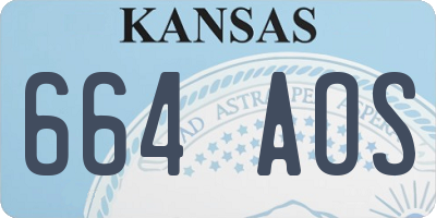 KS license plate 664AOS