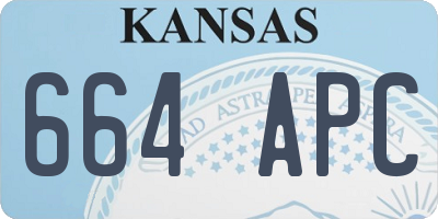 KS license plate 664APC