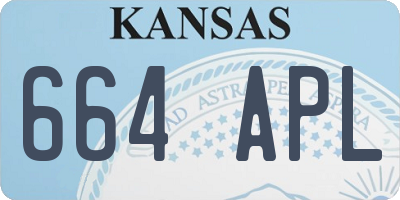 KS license plate 664APL