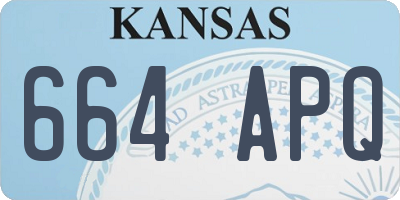 KS license plate 664APQ