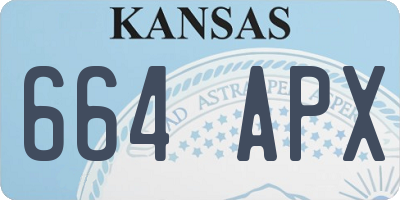 KS license plate 664APX