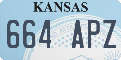 KS license plate 664APZ