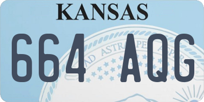 KS license plate 664AQG