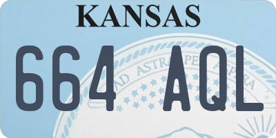 KS license plate 664AQL