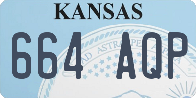KS license plate 664AQP