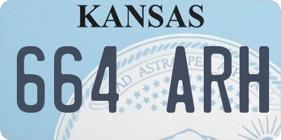 KS license plate 664ARH