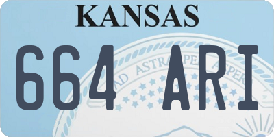 KS license plate 664ARI