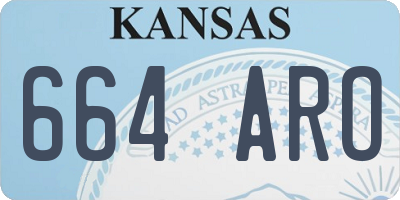KS license plate 664ARO