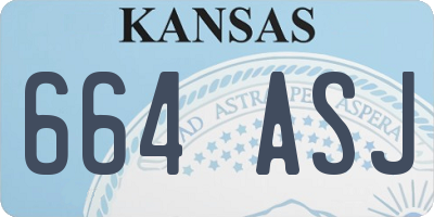 KS license plate 664ASJ