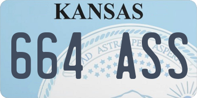 KS license plate 664ASS