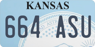 KS license plate 664ASU