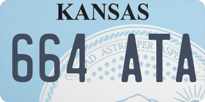 KS license plate 664ATA