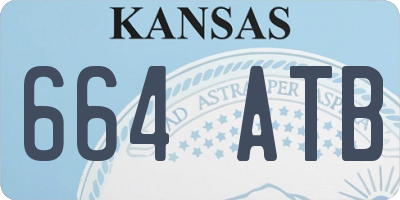 KS license plate 664ATB